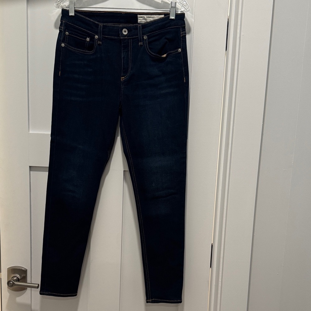 rag & bone Cate mid-rise dark wash ankle skinny size 29